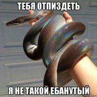 тебя отпиздеть я не такой ебанутый