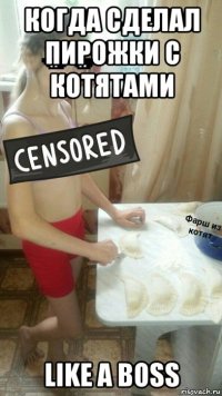 когда сделал пирожки с котятами like a boss