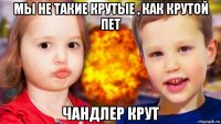 мы не такие крутые , как крутой пет чандлер крут