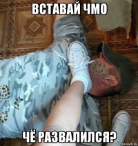 вставай чмо чё развалился?