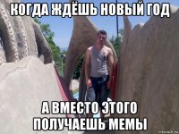 когда ждёшь новый год а вместо этого получаешь мемы