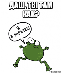 даш, ты там как? 