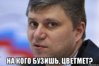  на кого бузишь, цветмет?