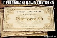 приглашаю даша снеткова 