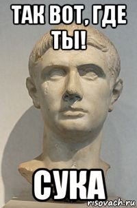 так вот, где ты! сука