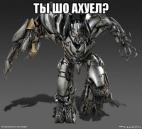 ты шо ахуел? 