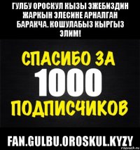 гулбу ороскул кызы эжебиздин жаркын элесине арналган баракча. кошулабыз кыргыз элим! fan.gulbu.oroskul.kyzy