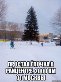  простая ёлочка в райцентре. 2000 км от москвы