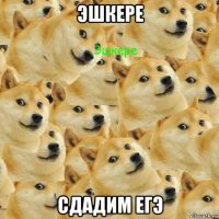 эшкере сдадим егэ