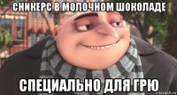 сникерс в молочном шоколаде специально для грю
