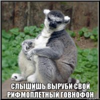  слышишь выруби свой рифмоплетный говнофон