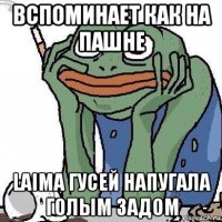 вспоминает как на пашне laima гусей напугала голым задом