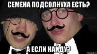 семена подсолнуха есть? а если найду?