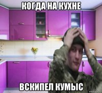 когда на кухне вскипел кумыс