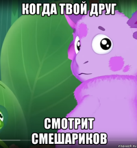 когда твой друг смотрит смешариков