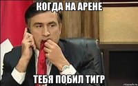 когда на арене тебя побил тигр
