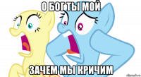 о бог ты мой зачем мы кричим