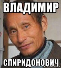 владимир спиридонович