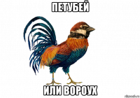петубей или вороух