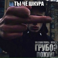 ты чё шкура 