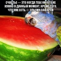 счастье — это когда тебе ничего не нужно в данный момент, кроме того, что уже есть. © эльчин сафарли 