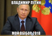 владимир путин мой выбор 2018