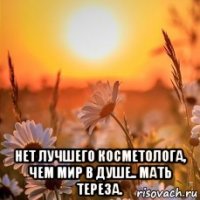 нет лучшего косметолога, чем мир в душе.. мать тереза.