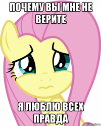 почему вы мне не верите я люблю всех правда