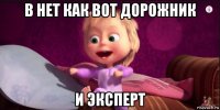 в нет как вот дорожник и эксперт