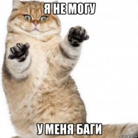 я не могу у меня баги