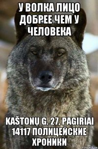 у волка лицо добрее чем у человека kaštonų g. 27, pagiriai 14117 полицейские хроники