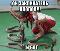 он заклинатель клопов!!! ... и бот