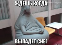 ждёшь когда выпадет снег