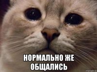  нормально же общались