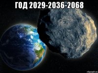 год 2029-2036-2068 
