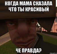 когда мама сказала что ты красивый че правда?