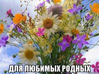  для любимых родных