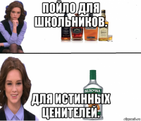 пойло для школьников. для истинных ценителей.