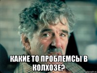  какие то проблемсы в колхозе?