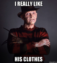 i really like his clothes