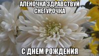 аленочка здравствуй снегурочка с днем рождения