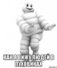  как я вижу людей в пуховиках
