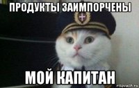 продукты заимпорчены мой капитан