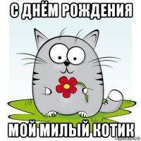 с днём рождения мой милый котик