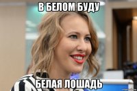 в белом буду белая лошадь