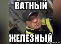 ватный железный