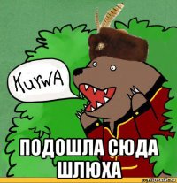  подошла сюда шлюха