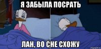 я забыла посрать лан, во сне схожу