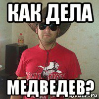 как дела медведев?
