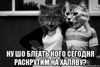  ну шо блеать кого сегодня раскрутим на халяву?